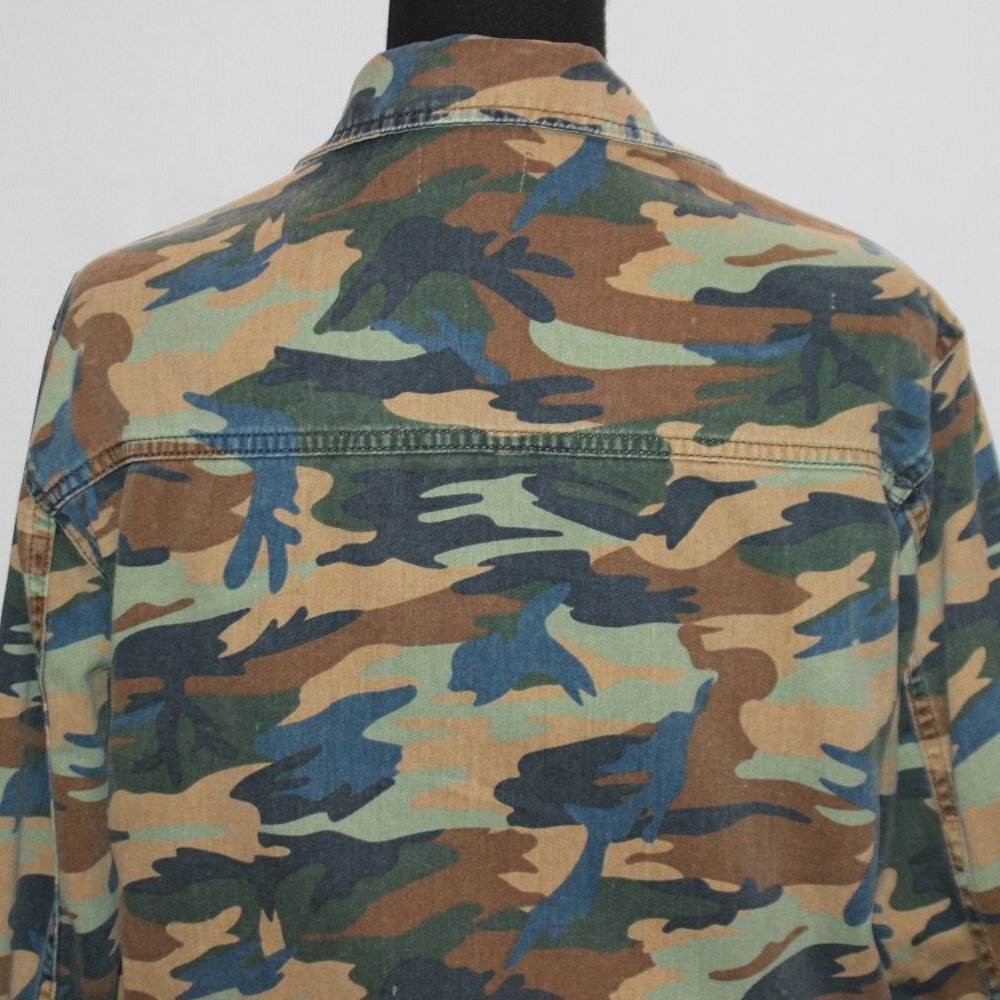 Topshop Camouflage Fatigue Style Jacket - Picture 5 of 14